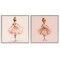 Stupell Industries Ballerina Dancing Stars 2pc Framed Giclee Wall Art Set Design by Andrea Haase